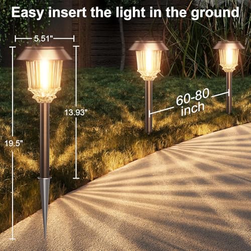 Solar Lights Outdoor Waterproof (4 Count)