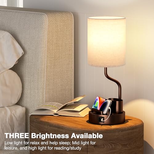 Bedside Lamps for Bedroom Set of 2 (2 Count)