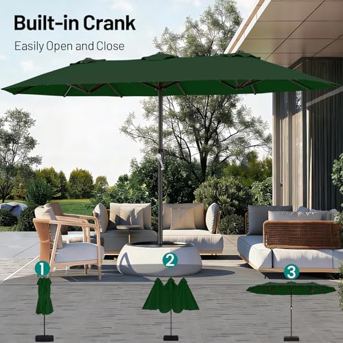 15FT Outdoor Patio Umbrella with Crank
