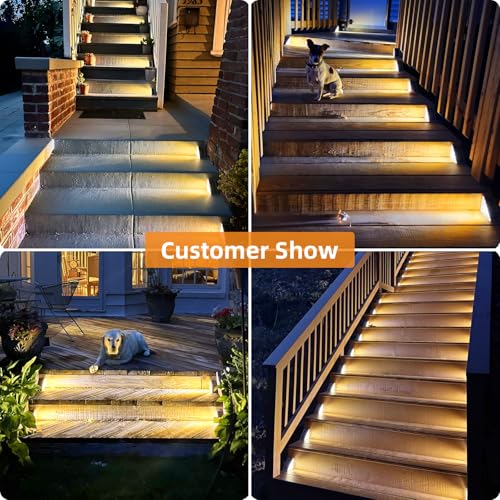 Solar Step Lights Outdoor Waterproof (6 Count)