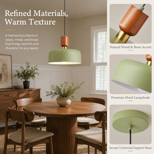 Modern Metal Green Pendant Light