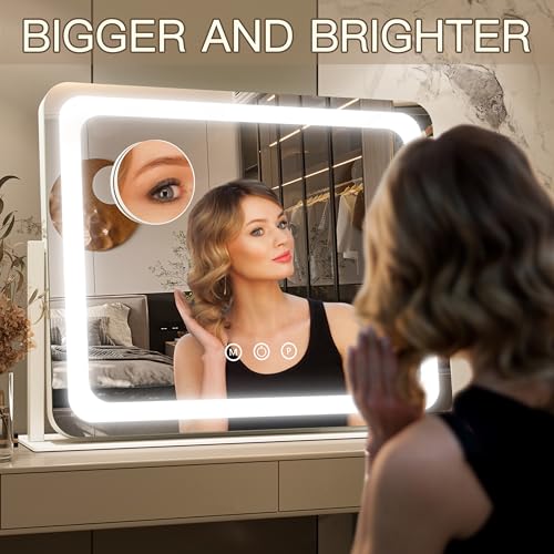 Vanity Mirror with Lights 22''x17'' Makeup Mirror with Lights