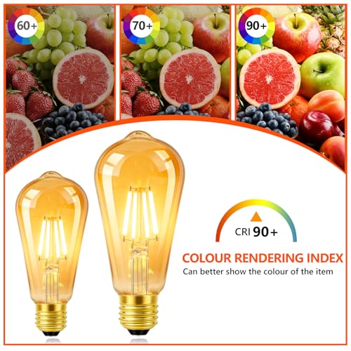 Vintage LED Edison Bulbs 60W Equivalent (2 Count)