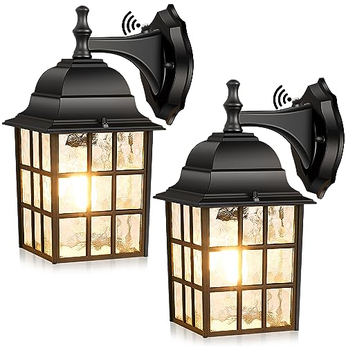 2 Pack Dusk to Dawn Outdoor Wall Lantern (2 Count)