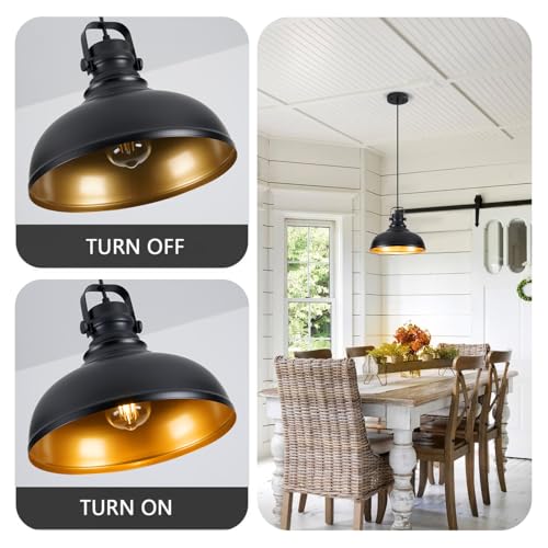 12 Inch Farmhouse Pendant Lights Kitchen Island (2 Count)