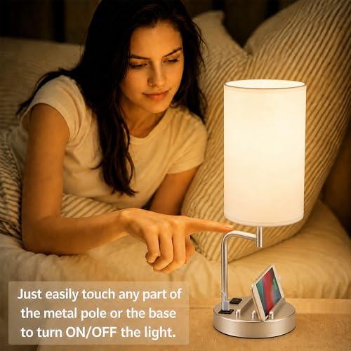 Touch Control USB Table Lamp with USB C
