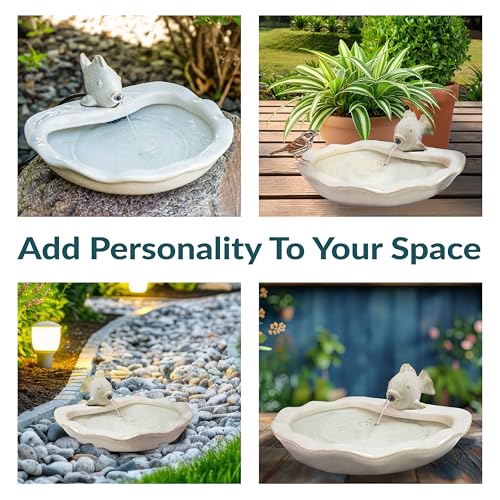Sunnydaze 7" Fish Spout Tabletop Water Fountain