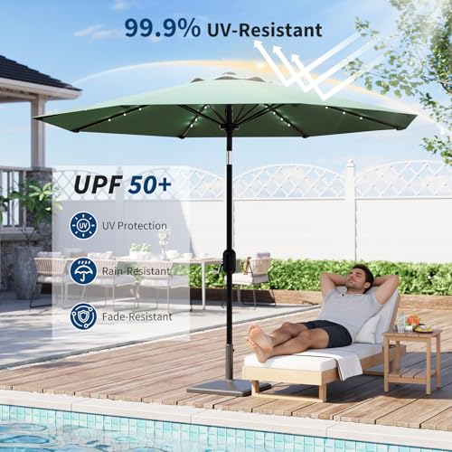 Patio Umbrella with Solar Lights