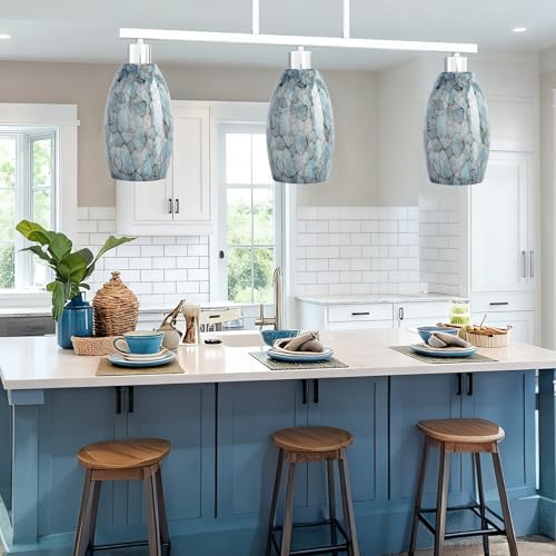Glass Pendant Lamp Shade Replacement 7.64"H