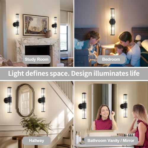19.69" Modern Bathroom Wall Sconce Light Fixture