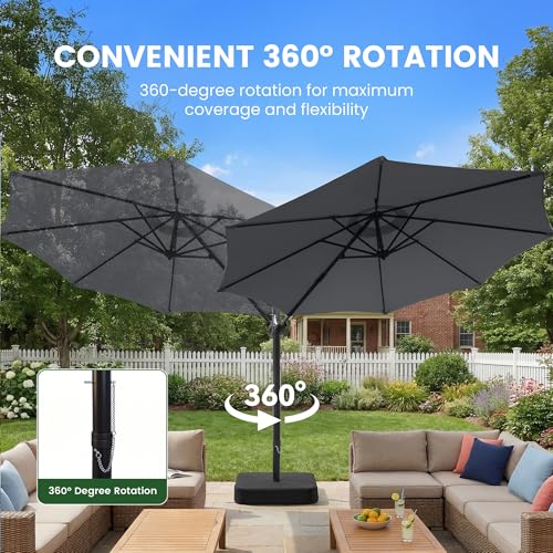 10ft Patio Umbrella with Base Included