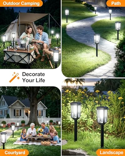 Solar Pathway Lights Outdoor 8 Pack (8 Count)