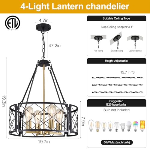 20'' Farmhouse Chandelier