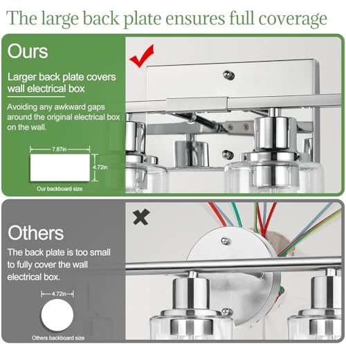 4 Light Bathroom Light Fixtures (4 Count)