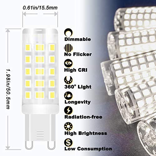G9 Led Bulbs Dimmable 3W (5 count)