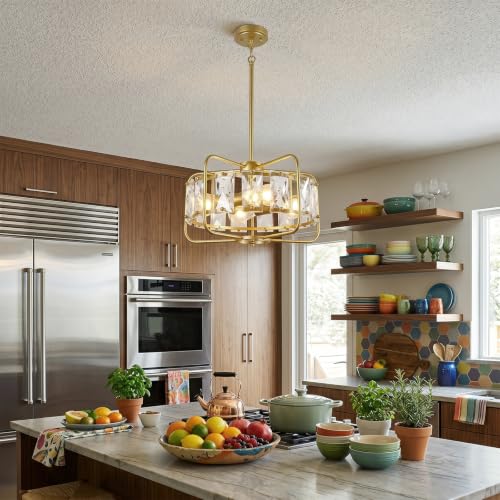 Crystal Chandeliers for Dining Room Lighting Fixtures Over Table
