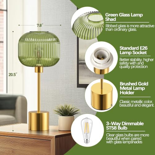 Glass Table Lamp for Living Room