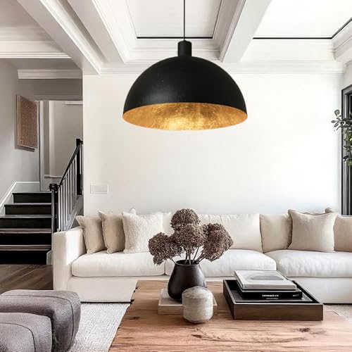 20 Inch Large Black Chandelier Dome