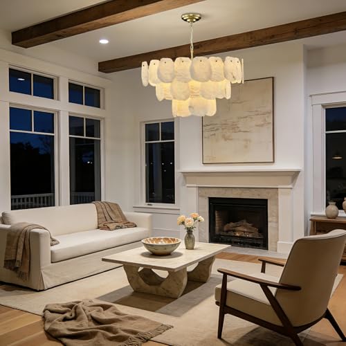 32″ Alabaster Chandelier