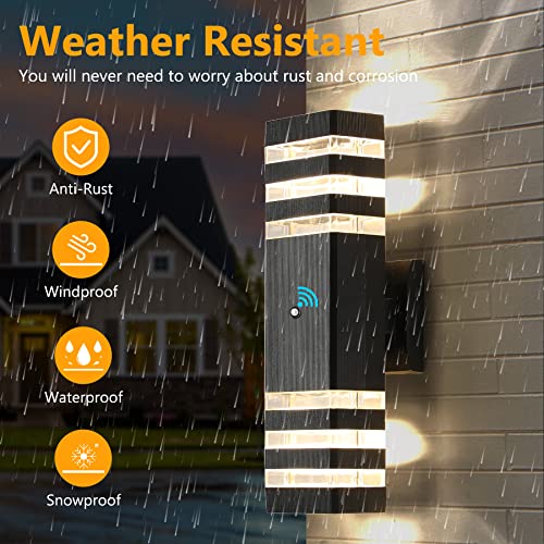 1 Pack LED Porch Light Outdoor Wall Lights Fixture with Sensor