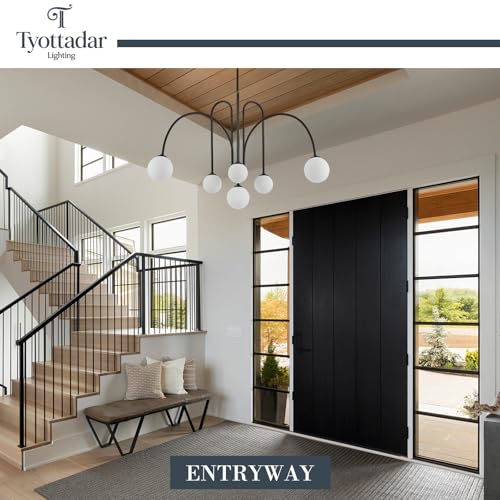 Black Sputnik Chandelier 6