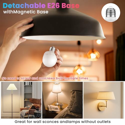 Rechargeable Light Bulbs with Remote