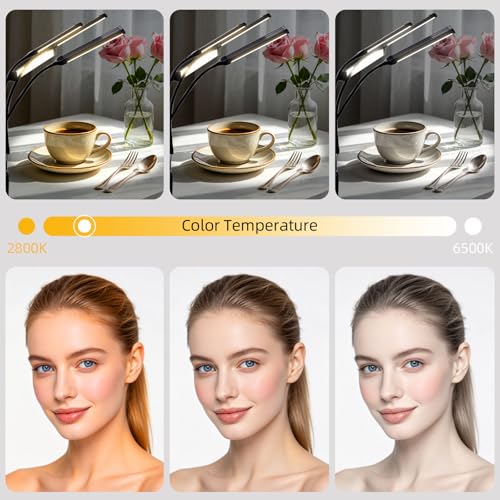Esthetician Light with Four Flexible Arms