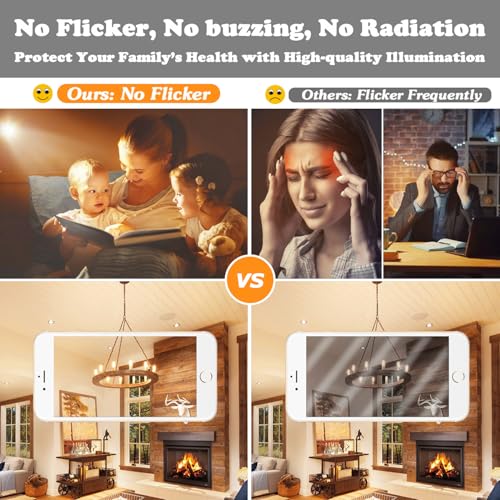 E12 Edison LED Light Bulbs 15 Watt Equivalent Candelabra (6 Count)