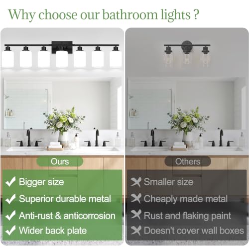 7 Light Bathroom Light Fixtures