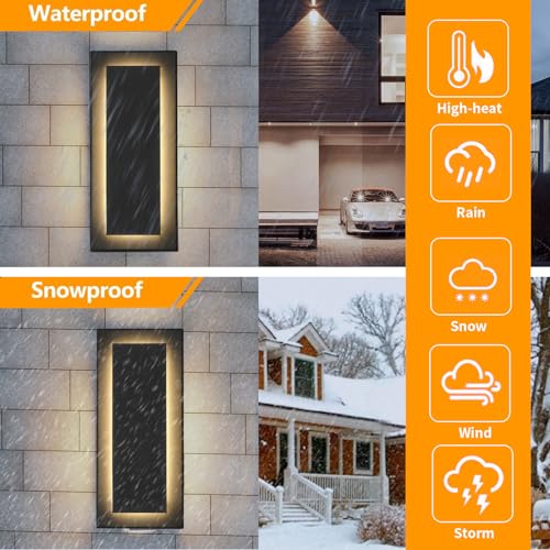 Outdoor Wall Light Black LED Wall Sconces