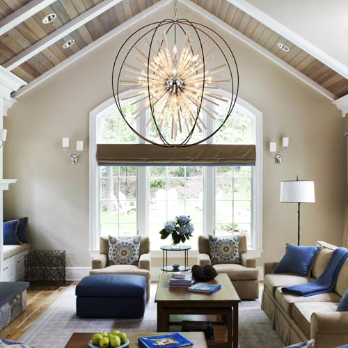 Modern Extra Large Crystal Chandeliers for High Ceilings