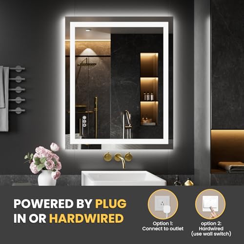 20"X28" LED Bathroom Mirror with Lights