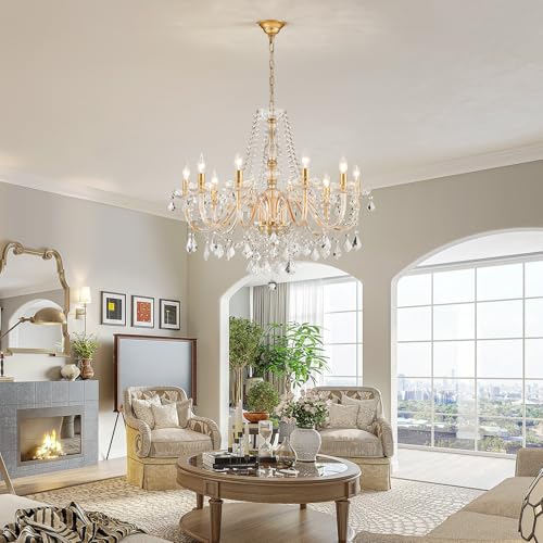 Large Crystal Chandelier
