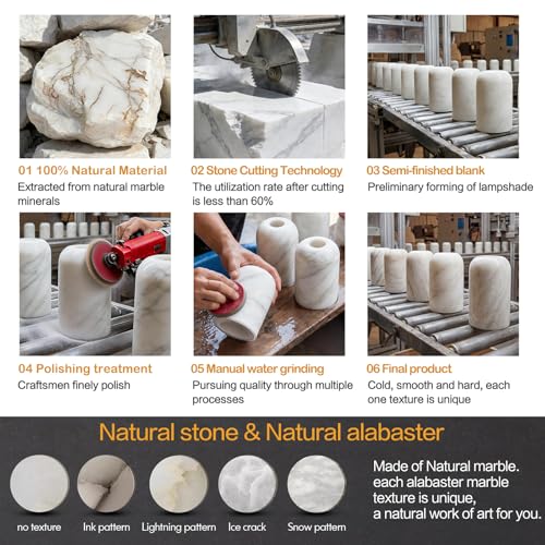 Natural Alabaster Wall Sconces Modern Black Wall Lamp 14in Milky White Alabaster Vanity Wall Lighting for Bedroom Bathroom Staircases Hallway（Included G9 Bulb