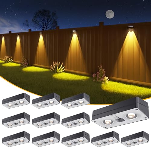 Solar Fence Lights 12 Pack (12 Count)
