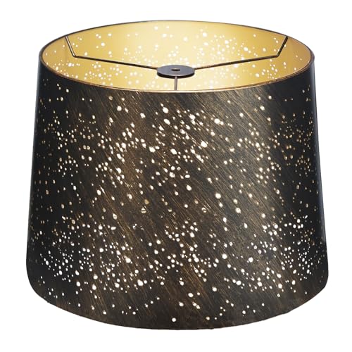 Etched Starlight Metal Lamp Shade Replacement for Table Floor Lamps