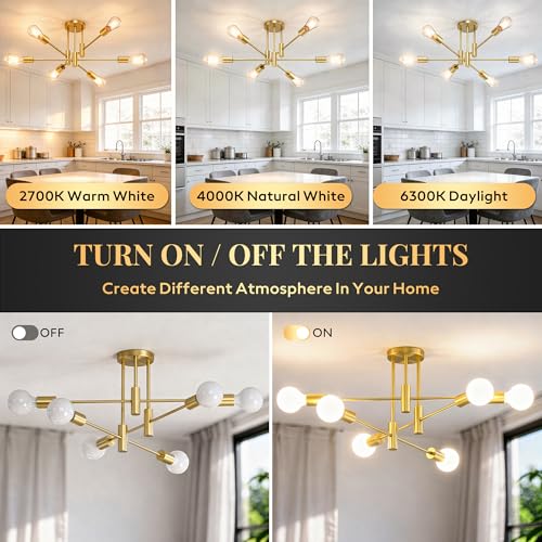 Modern Sputnik Chandelier