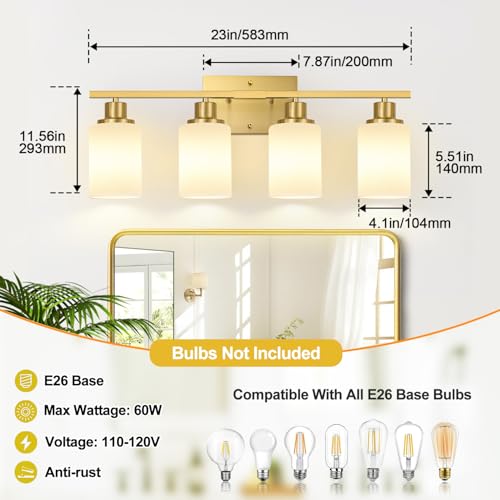 4 Light Bathroom Light Fixtures