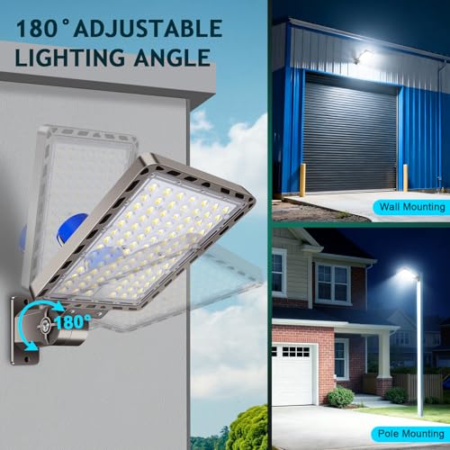 240W LED Parking Lot Light Outdoor Dusk to Dawn Photocell 5000K
