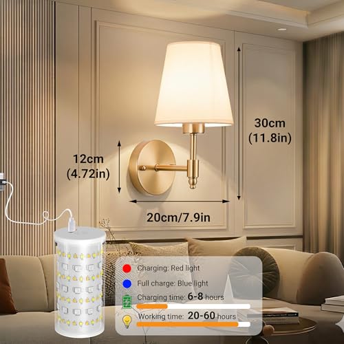 Battery Operated Wall Sconce