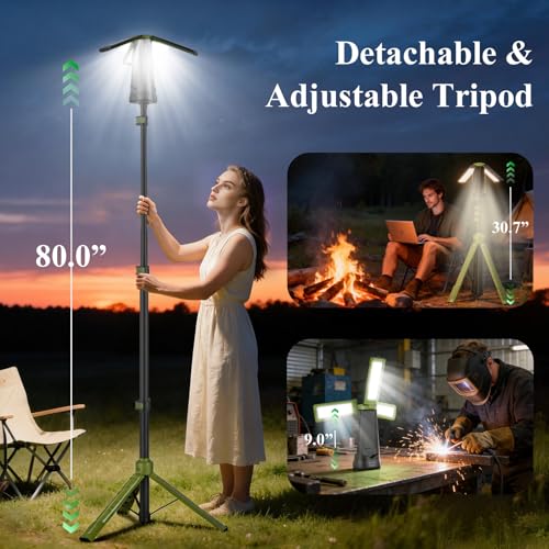 Rechargeable 9000mAh Telescopic Camping Light