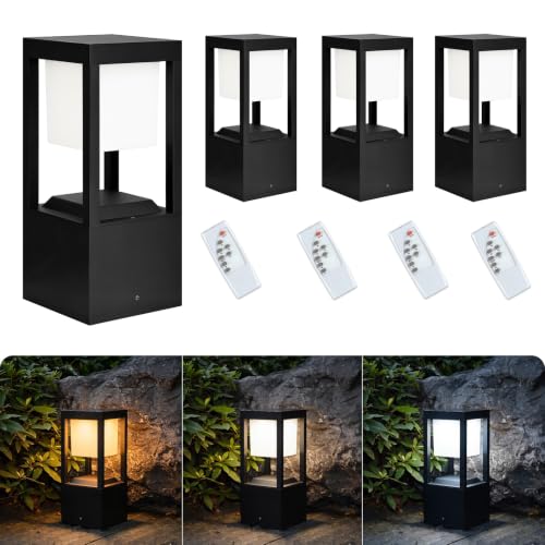 Solar Floor Lamp Outdoor Waterproof (4 Count)