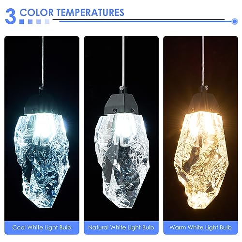 Black Crystal Pendant Light
