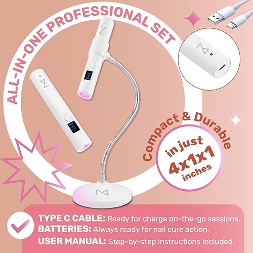 GlamCure GO Nail Flash Cure Lamp