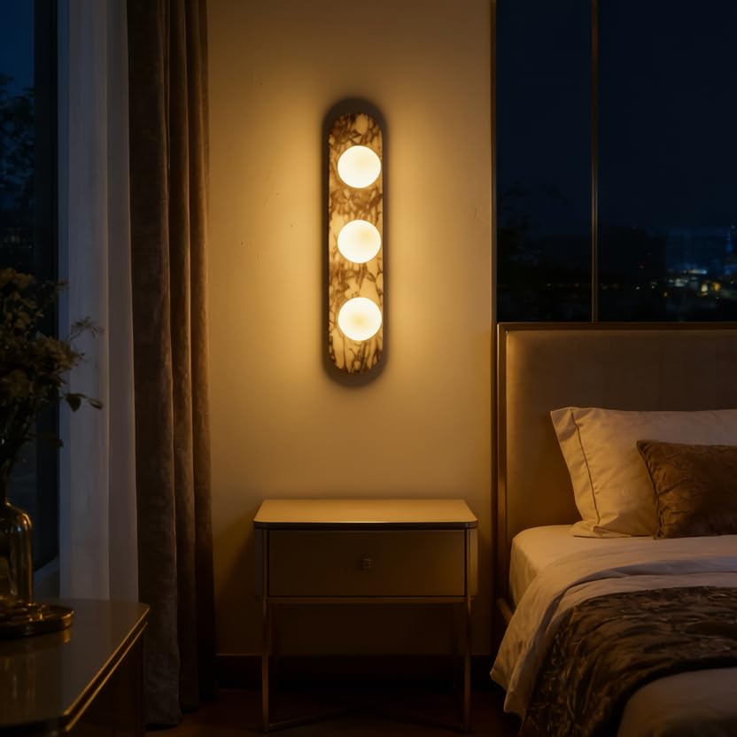 23.6 inch Natural Marble Wall Sconce
