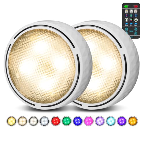 Puck Lights with Remote (2 Count)