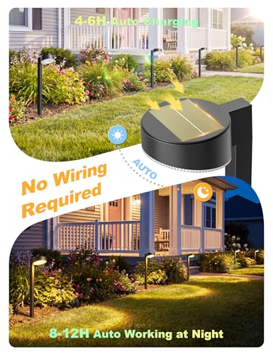 8 Pack Solar Pathway Lights Outdoor (8 Count)