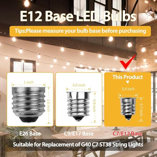 ST38 LED Edison Bulbs