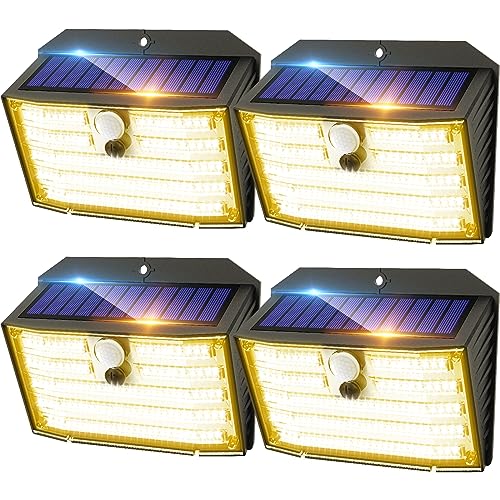 Solar Lights Outdoor [𝟒 𝐏𝐚𝐜𝐤 (4 Count)