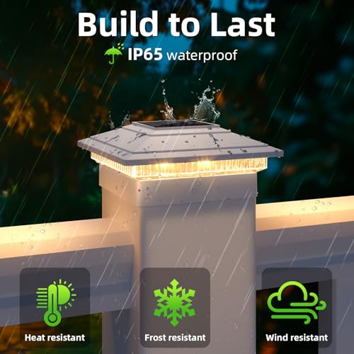 Solar Post Cap Lights 4pack (4 Count)